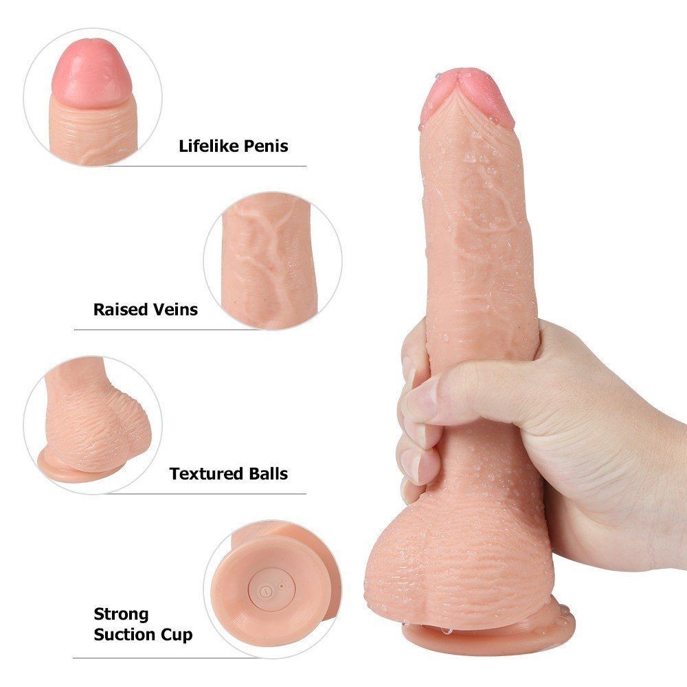 Dildo Series Harding 22 cm 20 Modlu Titreşimli Uzaktan Kumandalı Realistik Vibratör