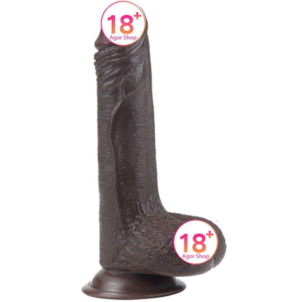 Lovetoy Sliding-Skin Dual Layered Black Dildo Deri Penetrasyon 18 cm Realistik Penis LV317011