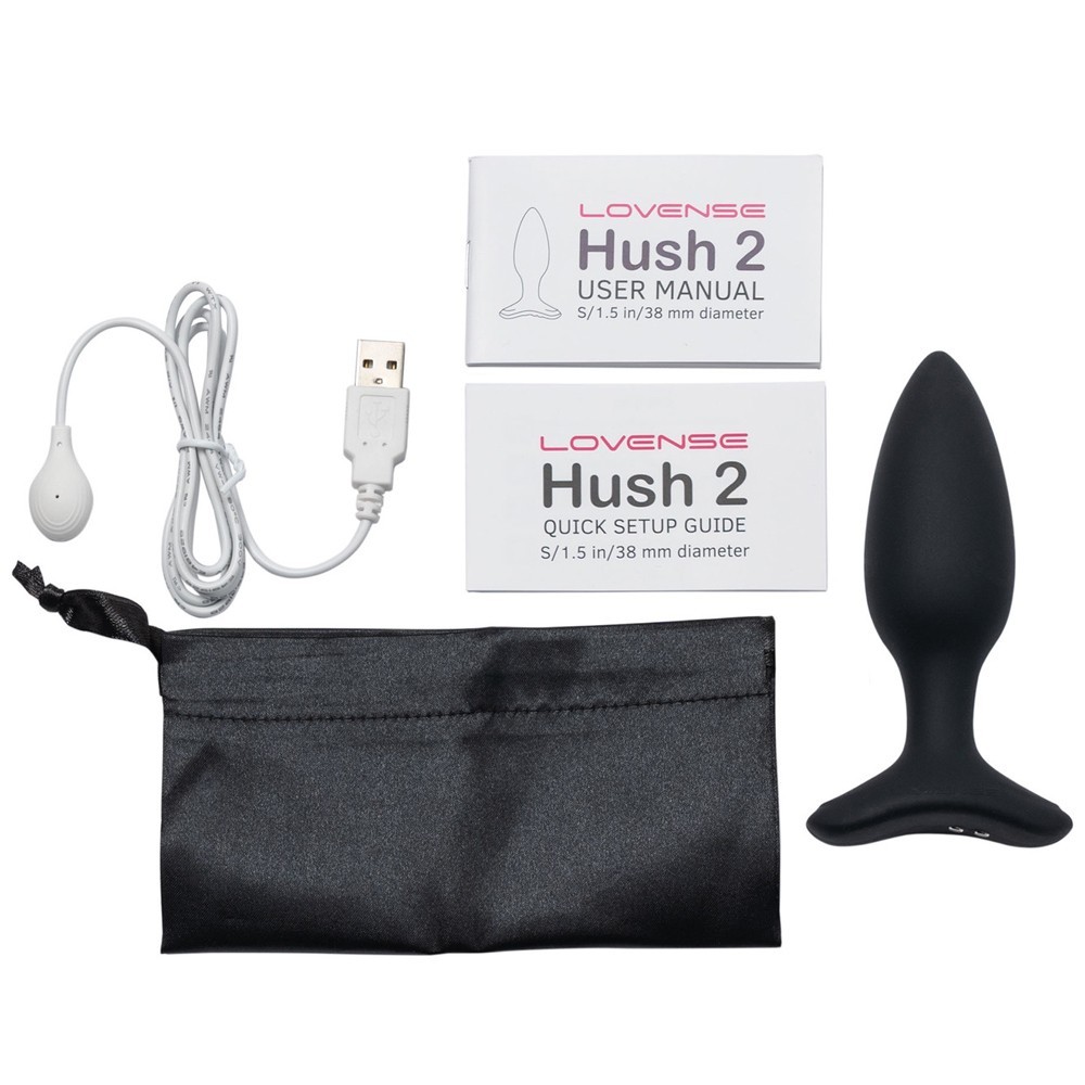 Lovense Hush 2 Small 38 mm Telefon Kontrollü Titreşimli Anal Plug