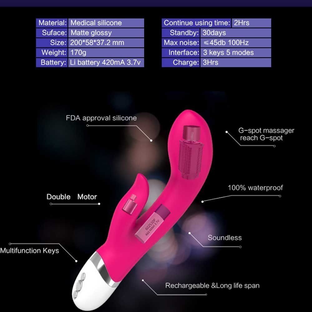 Wowyes Kiss Of Sea Şarj Edilebilir 5 Modlu Özel Rabbit Vibratör