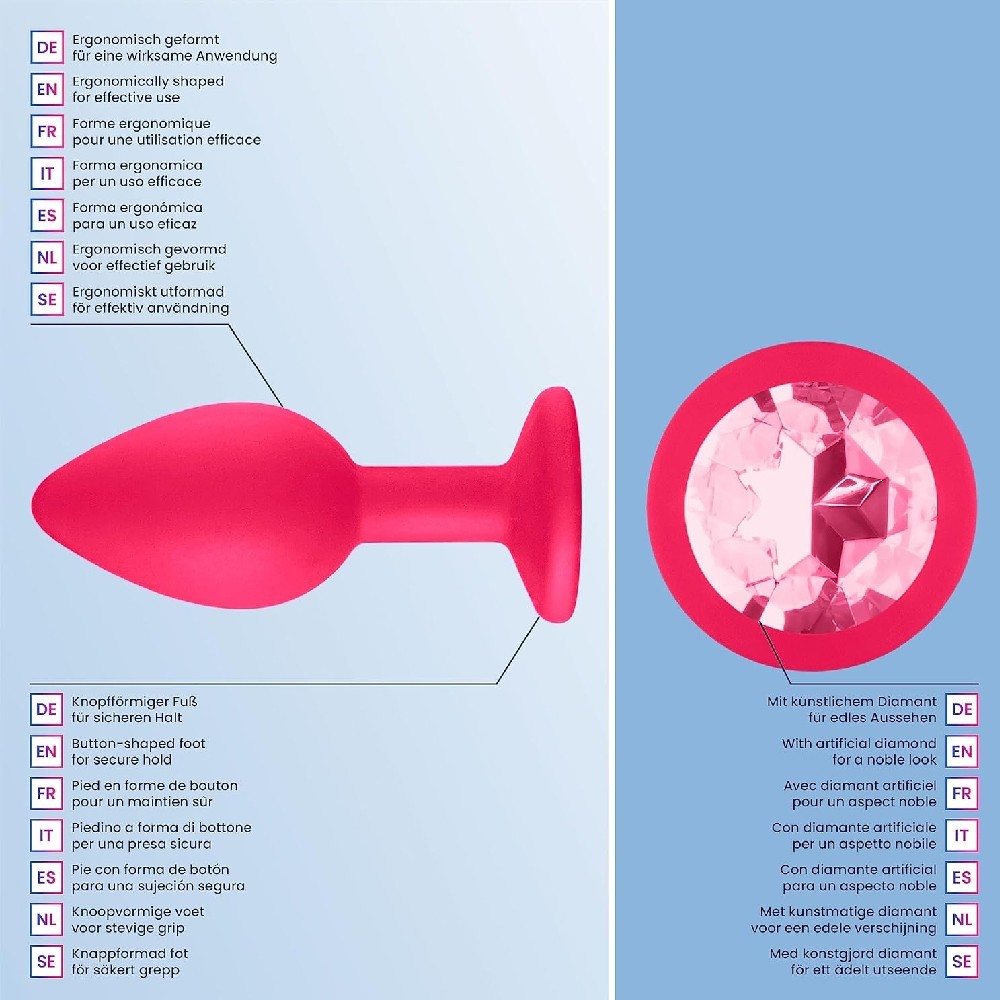 bAŞKa Anal Fantasy Silicone Taşlı Silikon Anal Plug