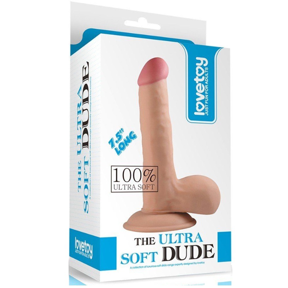 Lovetoy The Ultra Soft Dude Dildo 18 cm Realistik Penis LV1083