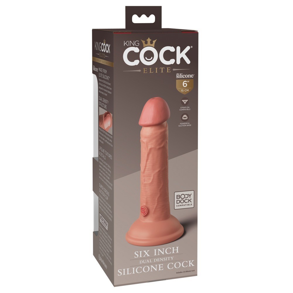 Pipedream King Cock Elite 6 İnch Dual Density Silicone Cock Realistik Penis