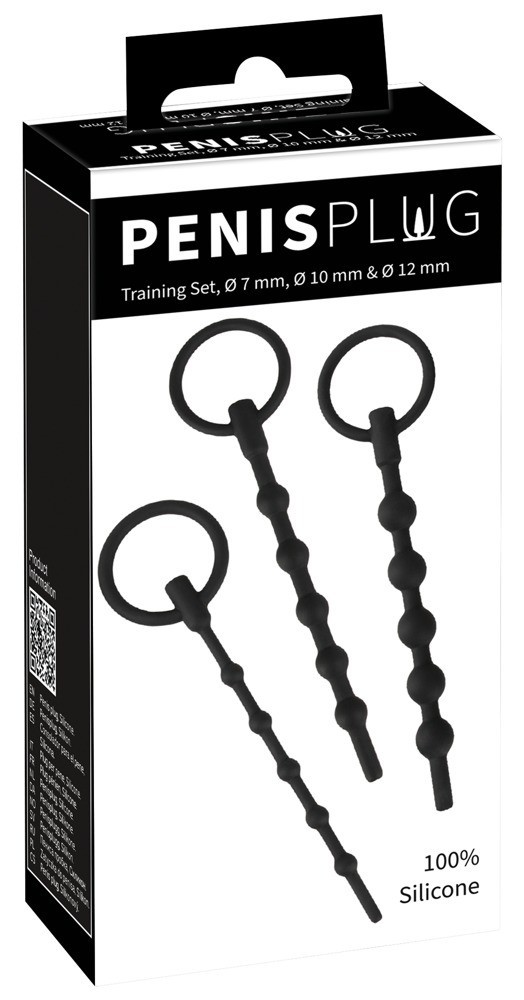 Penis Plug Training Set 3 Pcs. Silicone Penis Plug
