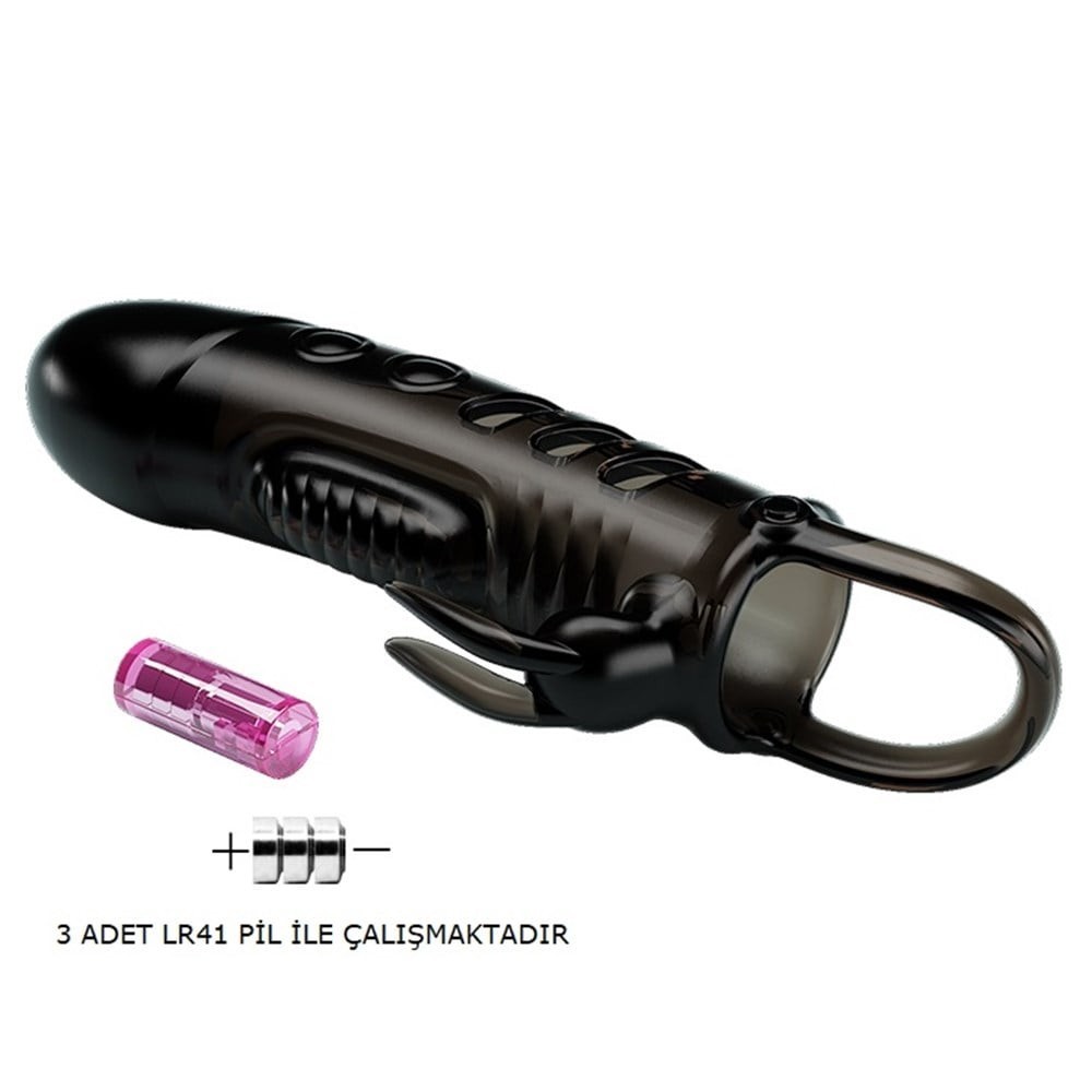 Pretty Love Sloane Penis Sleeve Klitoris Uyarıcılı Titreşimli Penis Kılıfı BI-026243