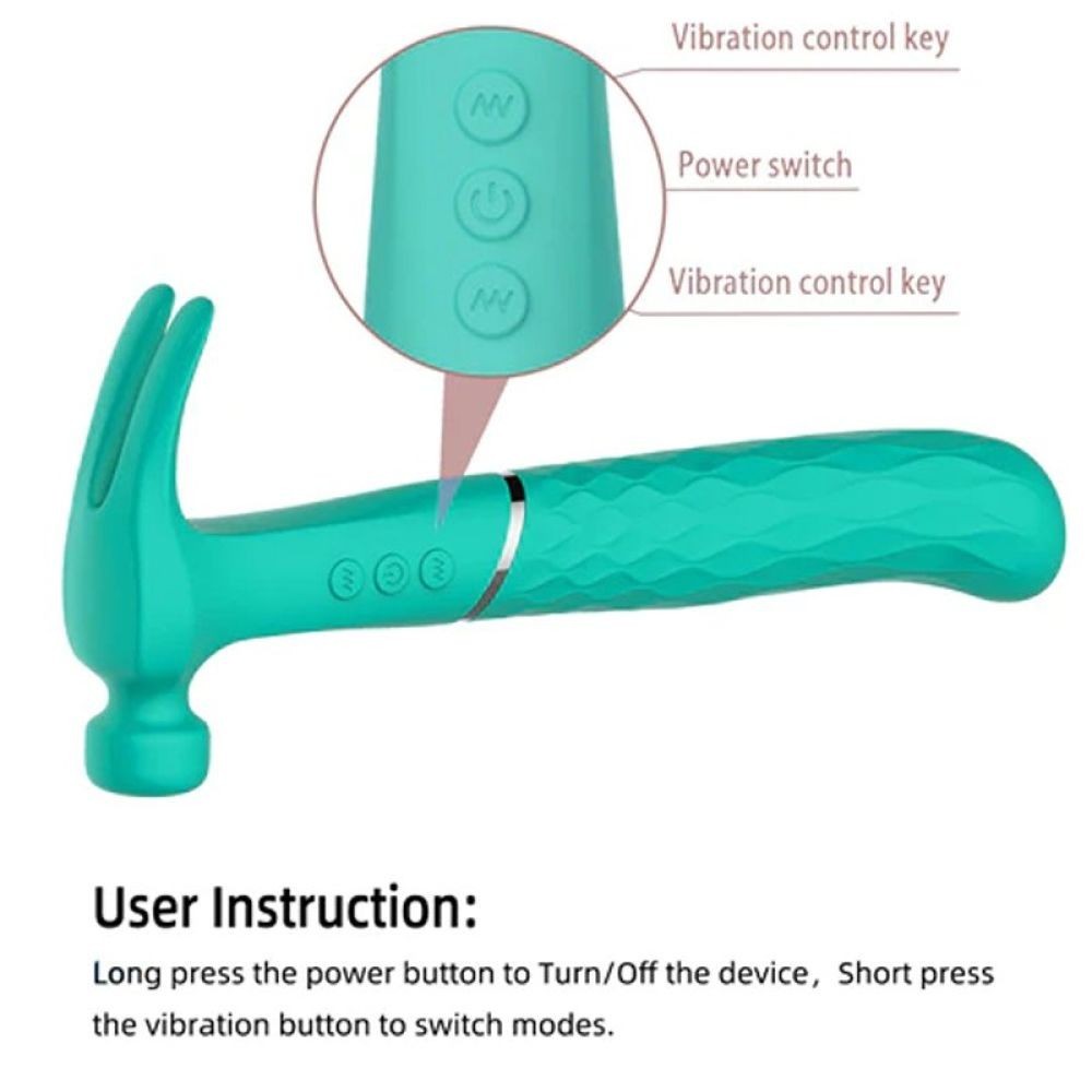 bAŞKa Hammer Love Green Ultra Güçlü Çekiç Vibratör