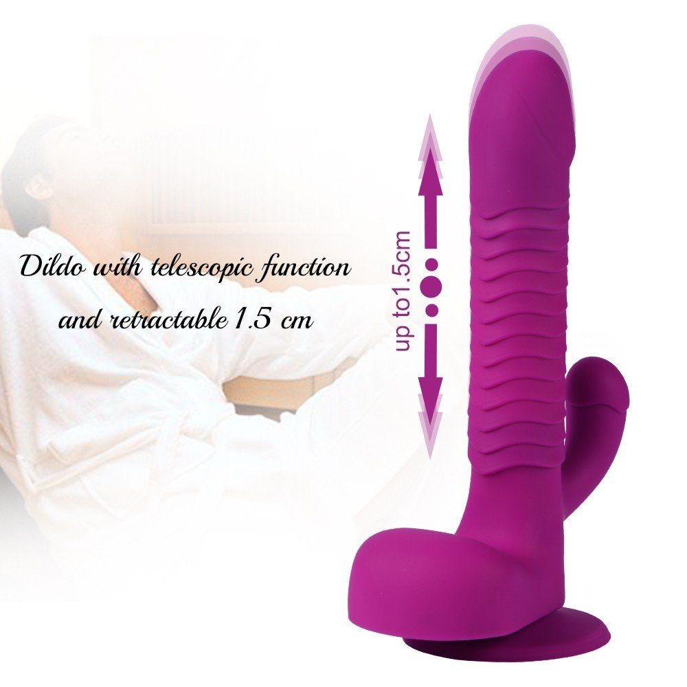 Shequ Augus İleri Geri Hareketli ve Dönebilen Sex Makinesi Vibratör SQ-V10072