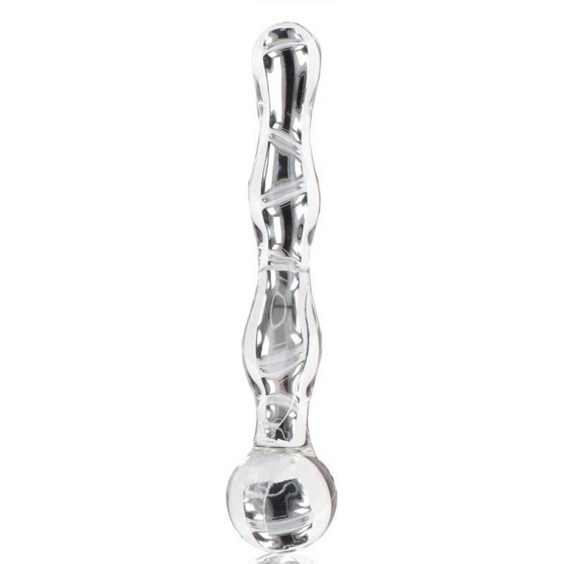 ToyJoy Glass Worxx The Sparkle Wand Cam Dildo