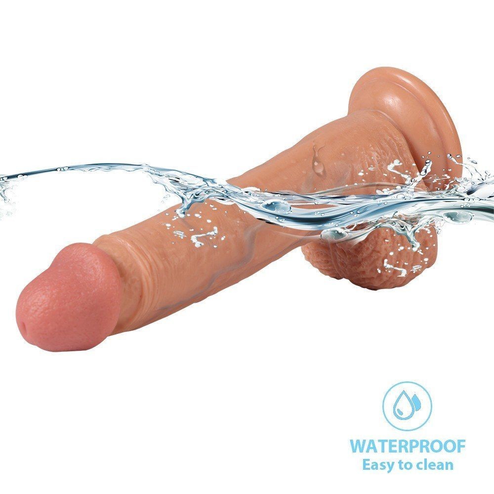 Shequ Dildo Series Dean Vein Double Çift Katmanlı Realistik Penis SQ-WBC10007-Veins