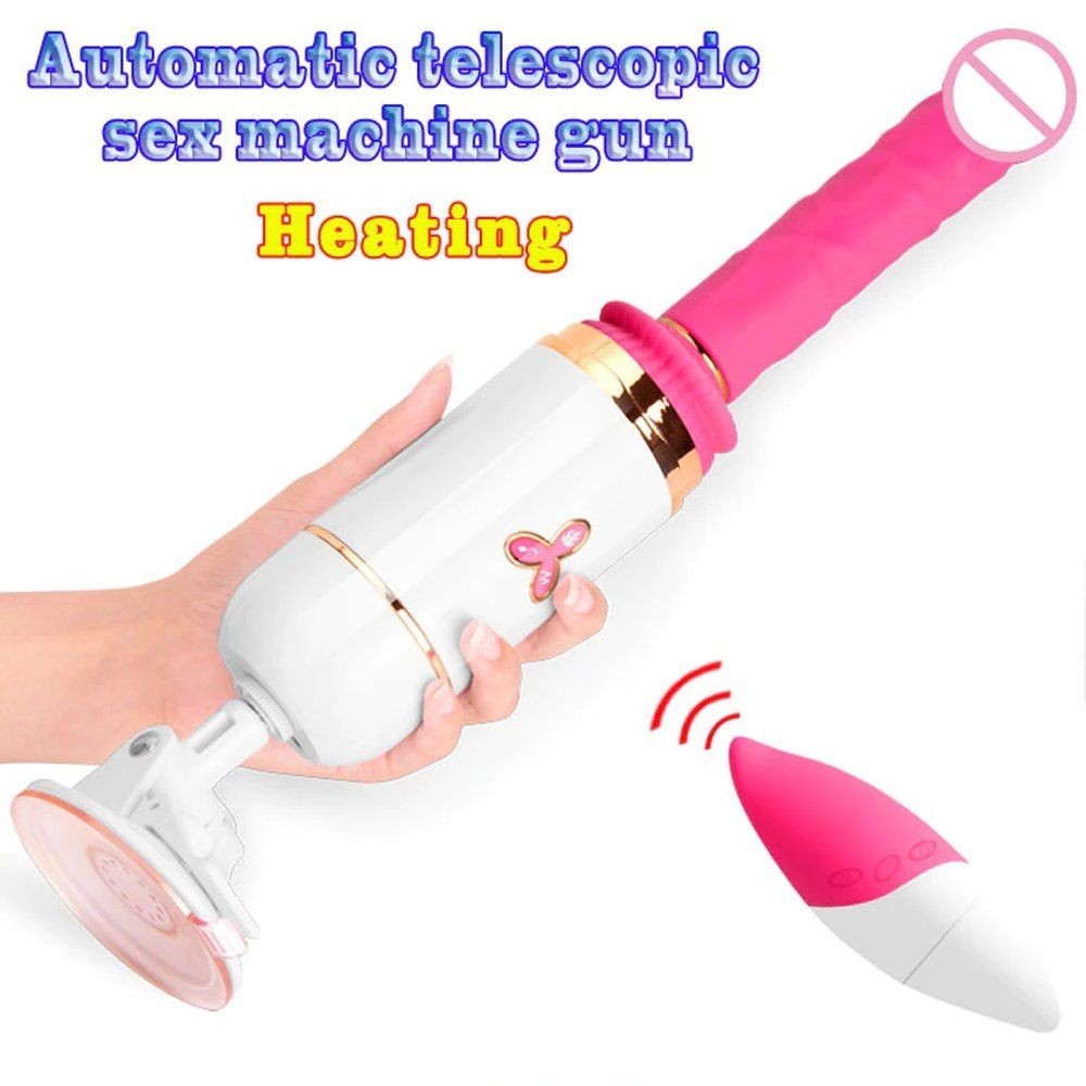 bAŞKa Vibes Heating Thrusting Remote Control Sex Machine Vibratör