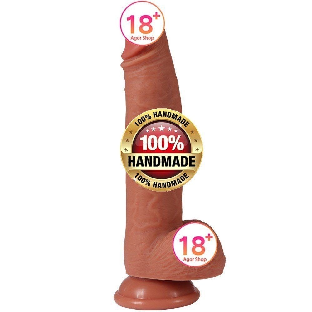 Dildo Series Leo Özel Yumuşak Dokulu Realistik Penis 23 Cm SQ-WBD10033