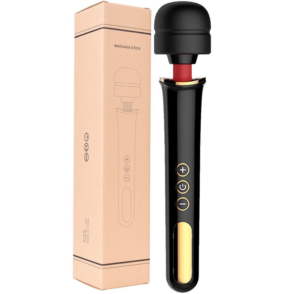bAŞKa Magic Wand Sisi Massager Black Şarjlı Masaj Wand Vibratör