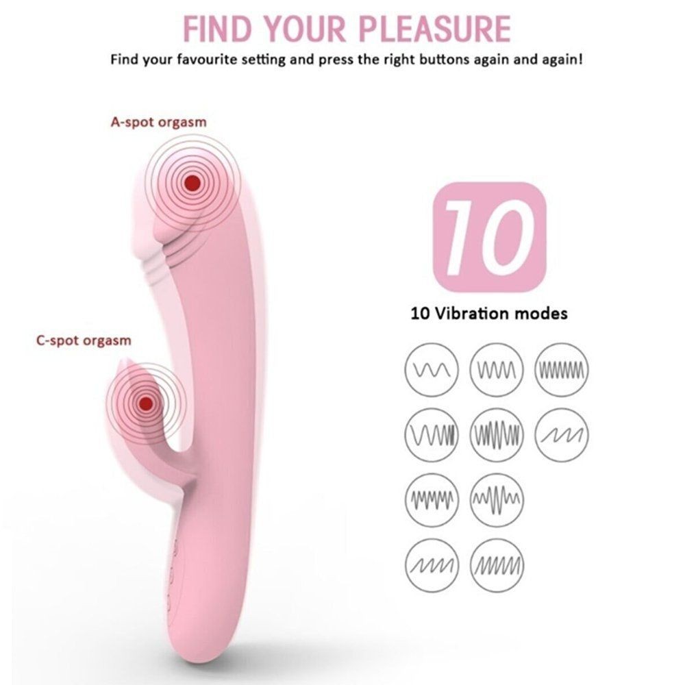 bAŞKa Vibe Double Çift Titreşim Motorlu 10 Mod Tavşan Vibratör