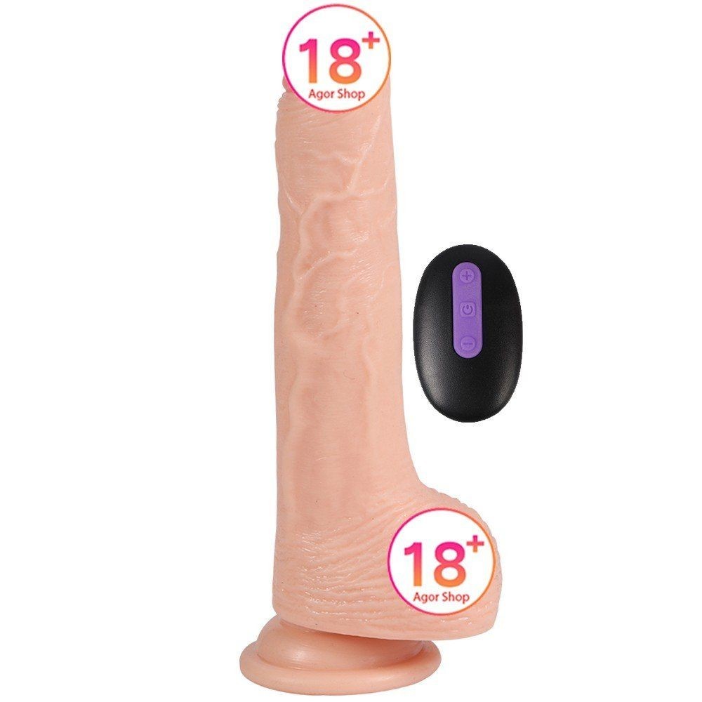 Dildo Series Harding 22 cm 20 Modlu Titreşimli Uzaktan Kumandalı Realistik Vibratör