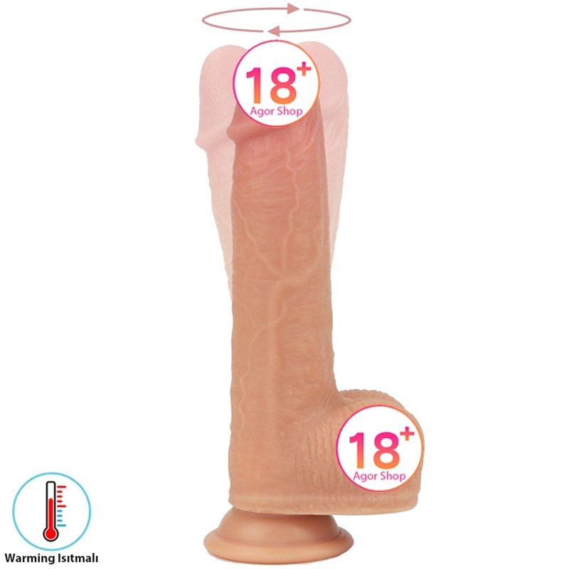 Lovetoy Anthony Dual Layered Silicone Dildo Dönebilen Realistik Penis LV4032