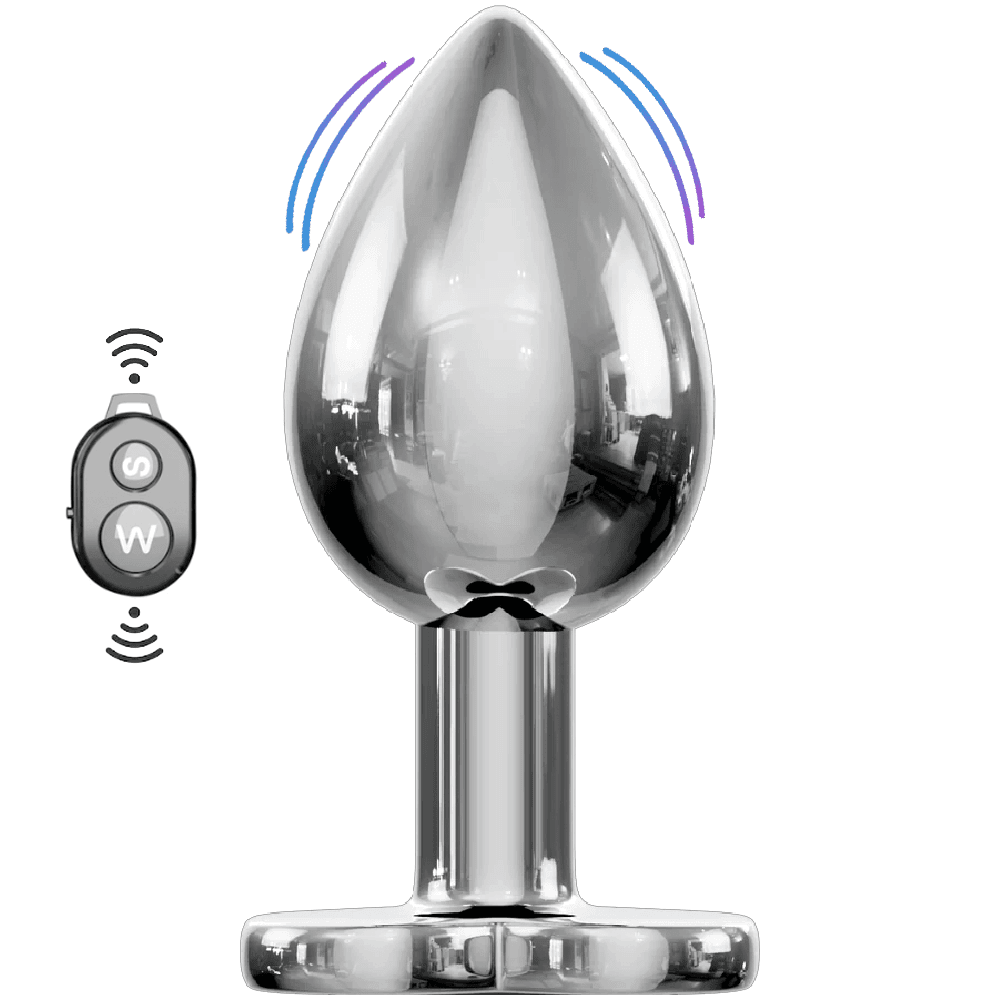 bAŞKa Anal Play 10 Modlu Uzaktan Kumanda Titreşimli Metal Plug