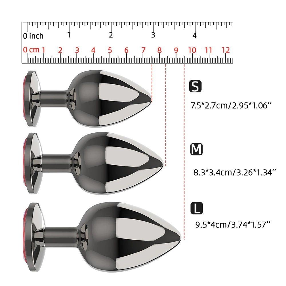 bAŞKa Booty Jewellery Black Metal Anal Plug Medium