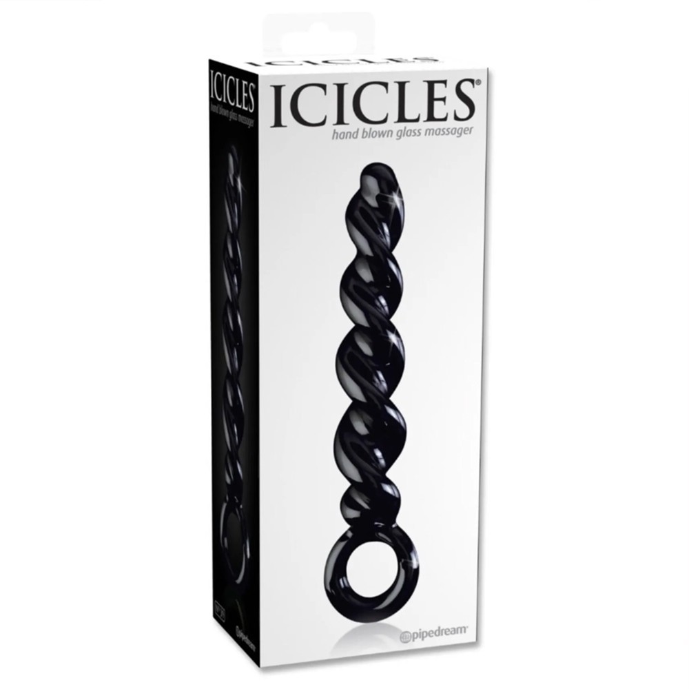Pipedream İcicles No.39 Hand Blown Glass Massager Cam Dildo