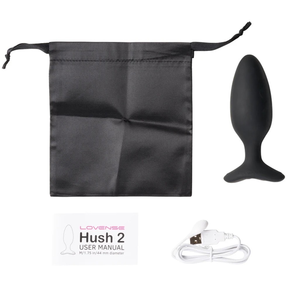Lovense Hush 2 Medium 44 mm Telefon Kontrollü Titreşimli Anal Plug