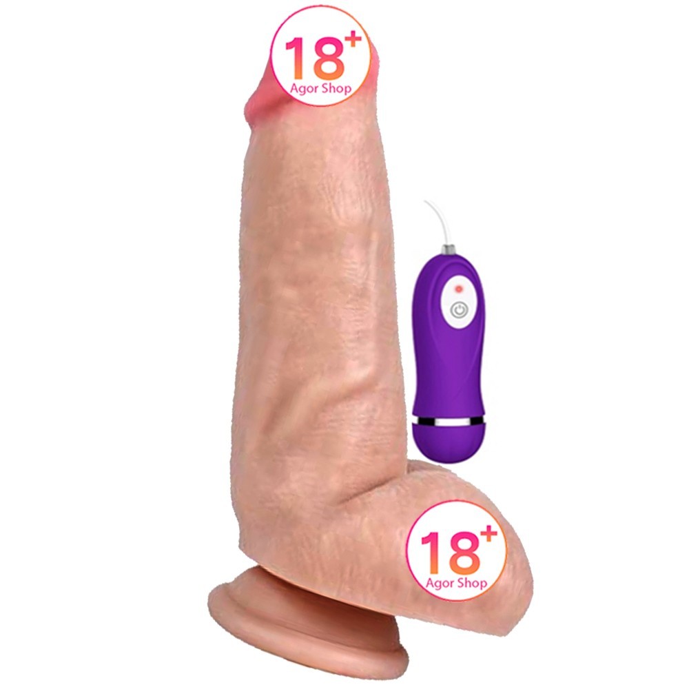 Shequ Red Eagle Vibrating Dildo 16 cm Titreşimli Realistik Penis SQ-WBC10013