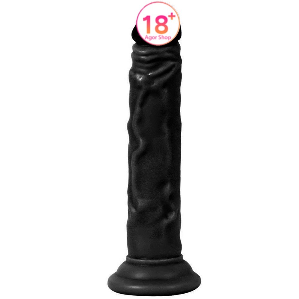 Xise Dildo Series Naturo Black 18.5 cm Realistik Penis XS-WBC10024
