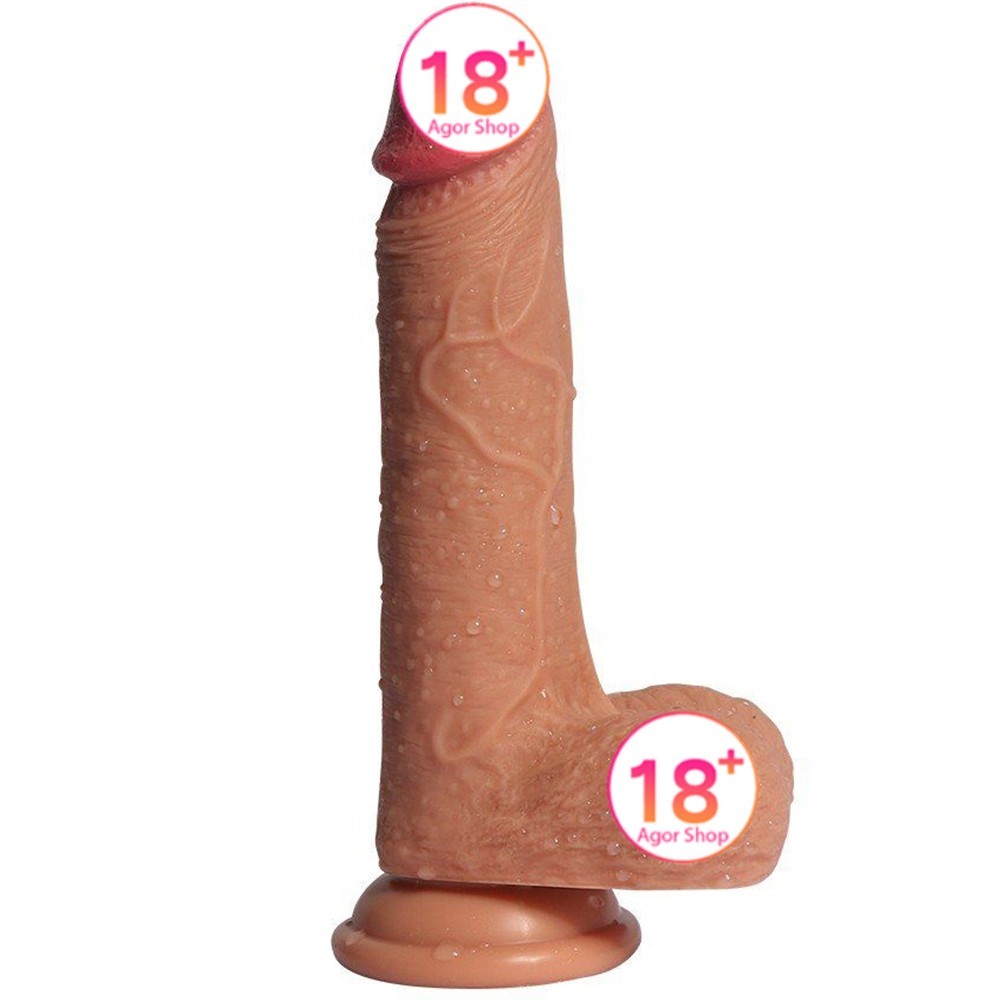 Shequ Dildo Series Little Dean Natural Çift Katmanlı Realistik Penis SQ-WBD10007