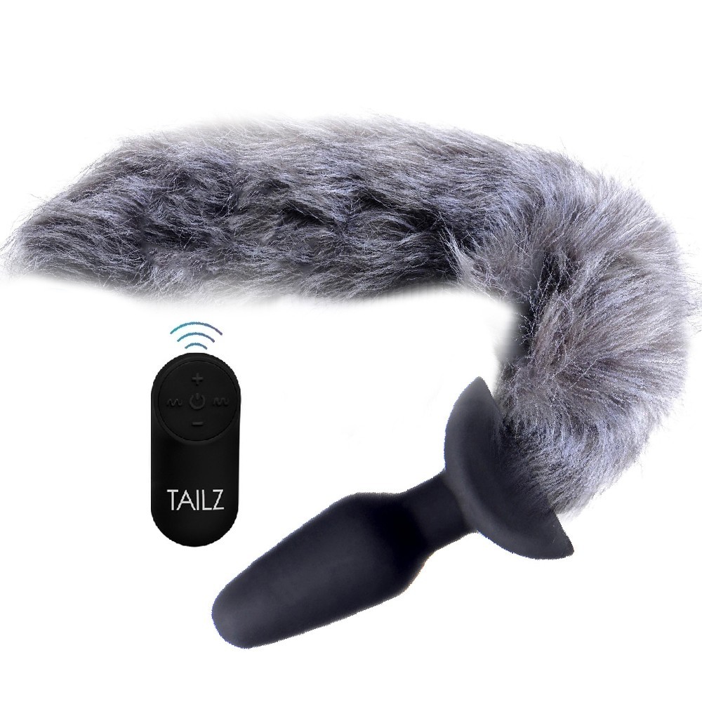 Xr Grey Fox Tail Vibrating Kuyruklu Anal Vibratör
