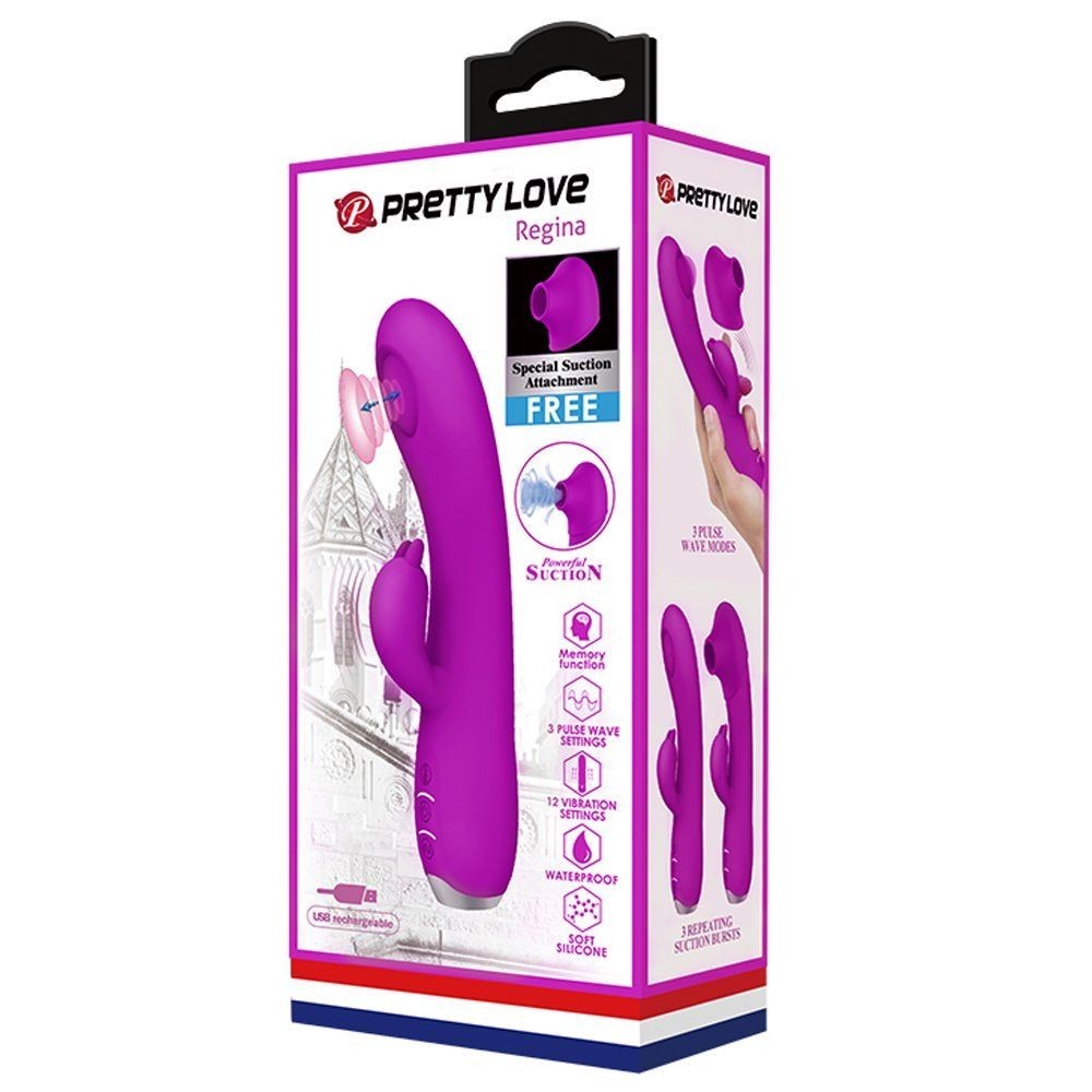 Pretty Love Regina Nabız Darbeli ve İtici Güç Rabbit Vibratör BI-014727