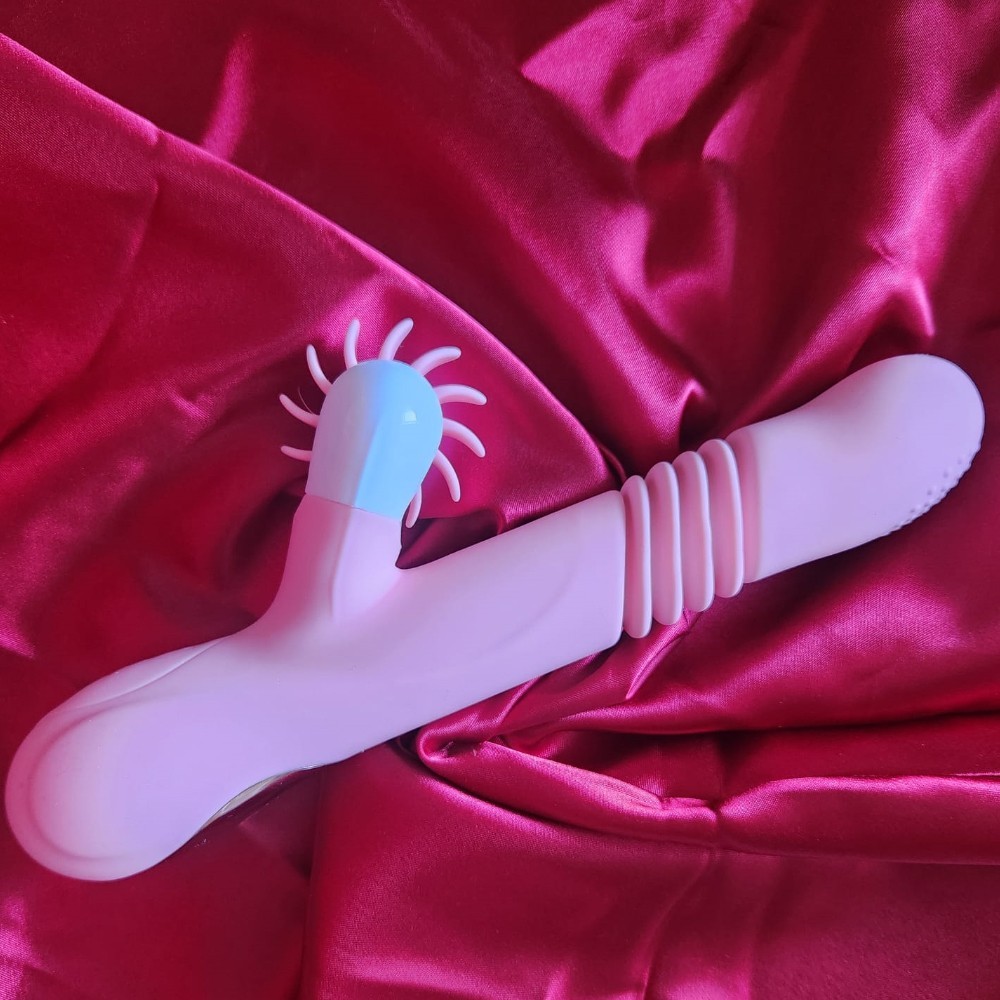 bAŞKa Nuo Licking Thrusting Isıtmalı ve İleri Geri Hareketli Rabbit Vibratör