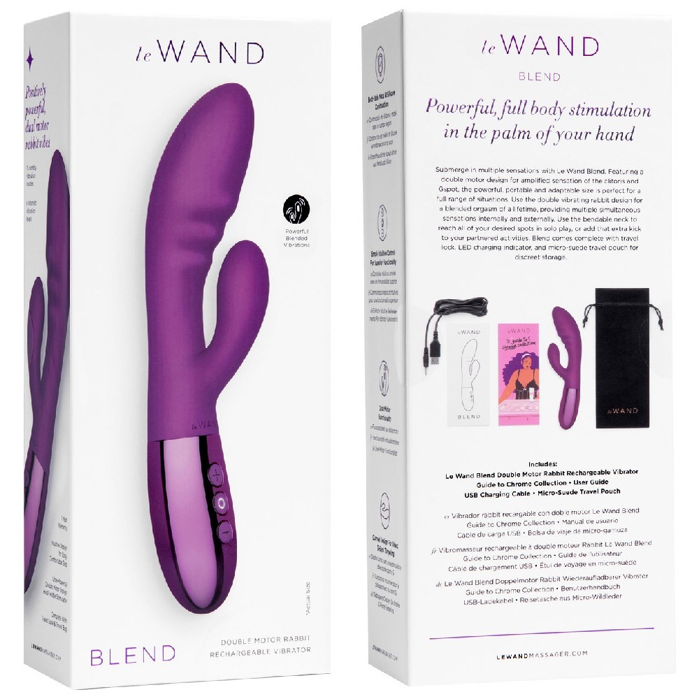 Le Wand Blend Silicone Dual Stimulation Klitoral Rabbit Vibratör