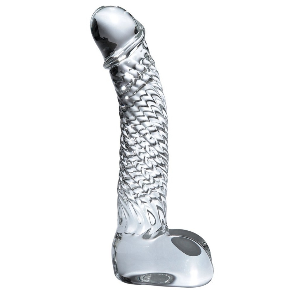 Pipedream İcicles No. 61 Hand Blown Glass Massager Cam Dildo