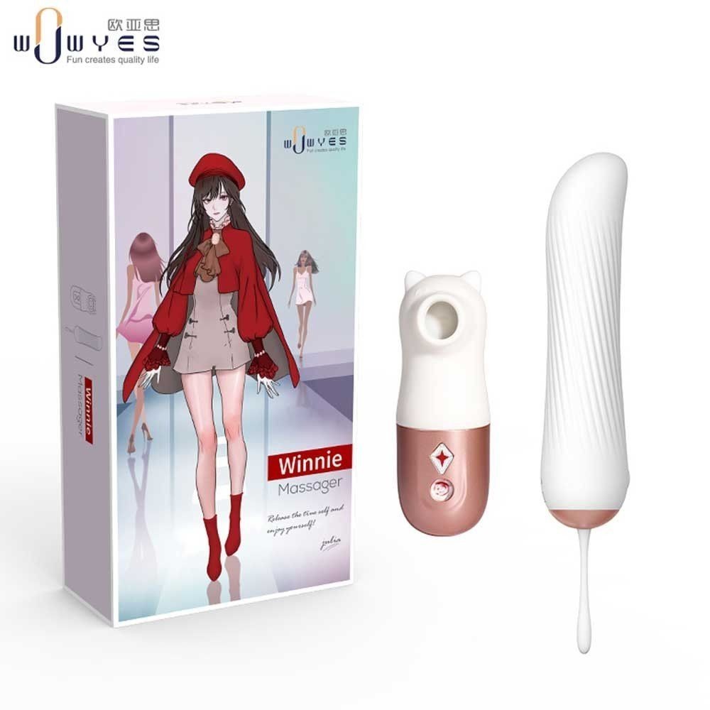 Wowyes Winnie Massager İleri Geri Hareketli Vibratör ve Emiş Güçlü Vibratör Set