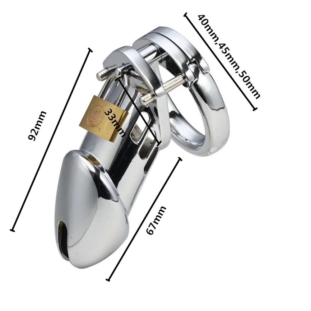bAŞKa Master Male Chastity Metal Penis Kilidi 50 mm
