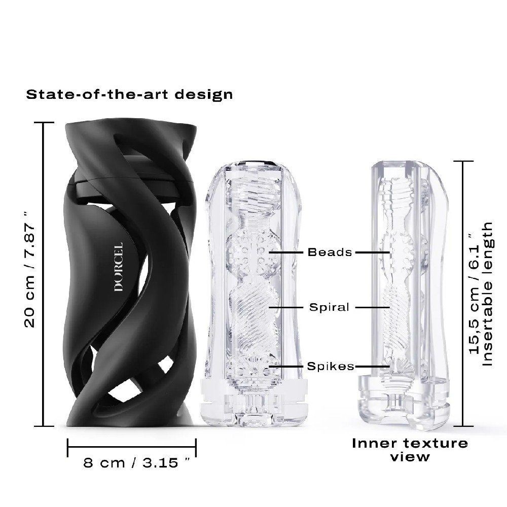 Dorcel Deep Blow Masturbator Avant-Garde Black