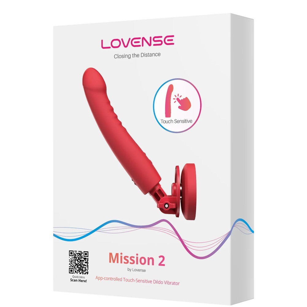 Lovense Mission 2 App-Controlled Touch-Sensitive Telefon Uyumlu Hareketli Vibratör