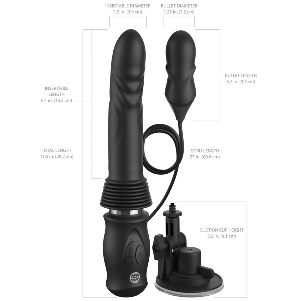 Pipedream Fetish Fantasy Series Ultimate Silicone Thruster Hareketli Vibratör