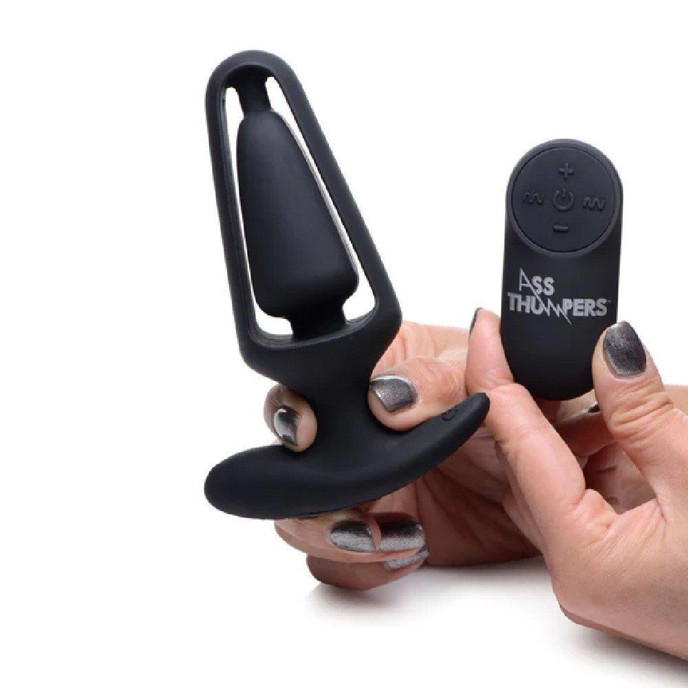 XrBrands Ass Thumpers Power Plug Hollow Tünel Anal Vibratör
