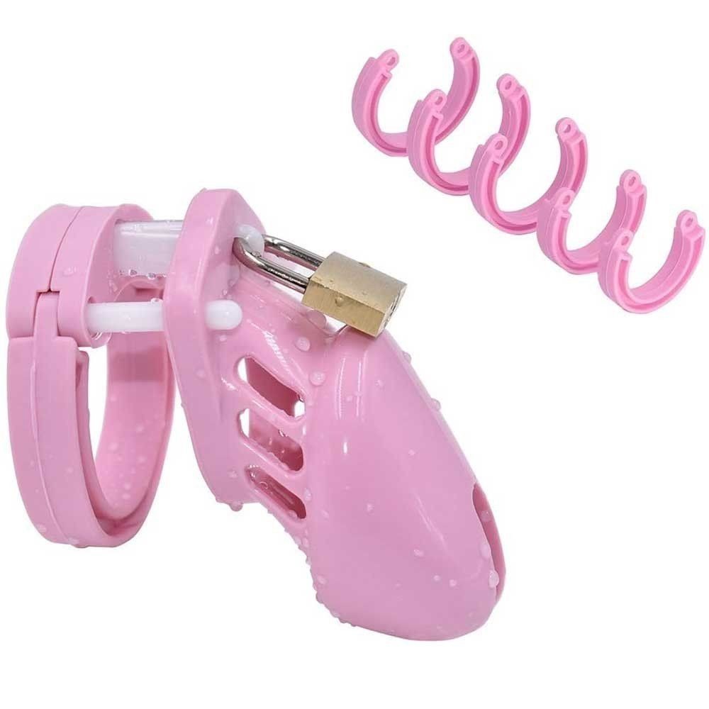 bAŞKa Master Chastity Devices Pink Plastik Penis Kafesi