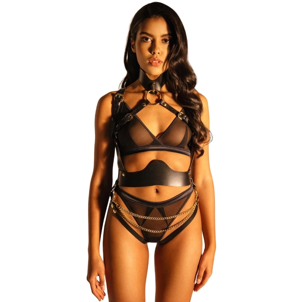 Başka Erotica Wear Aksesuarlu Fantezi Harness Kostüm