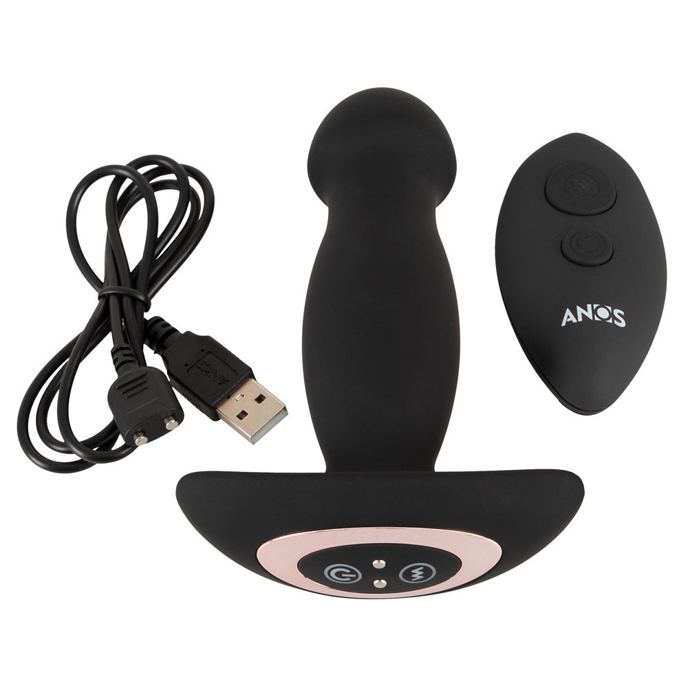 Anos Remote Controlled Butt Plug Rc Jackhammer Massager Anal Vibratör
