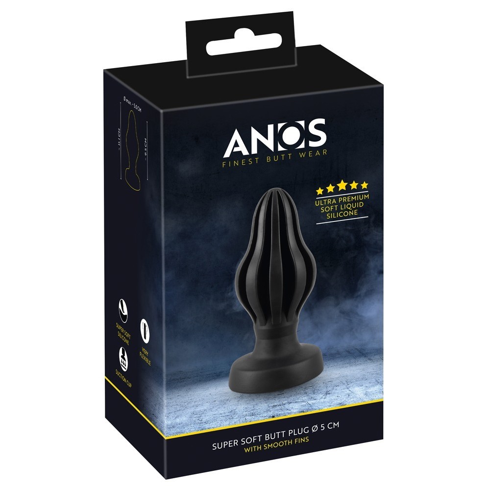 Anos Finest Butt Wear 5 cm Liquid Silicone Soft Silikon Anal Plug
