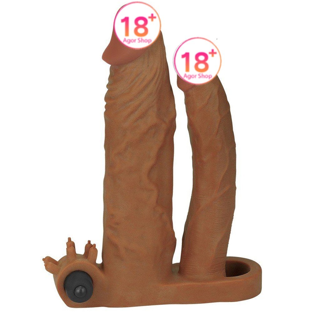 Lovetoy Pleasure X-Tender Çift Taraflı Titreşimli Penis Kılıfı LV314101
