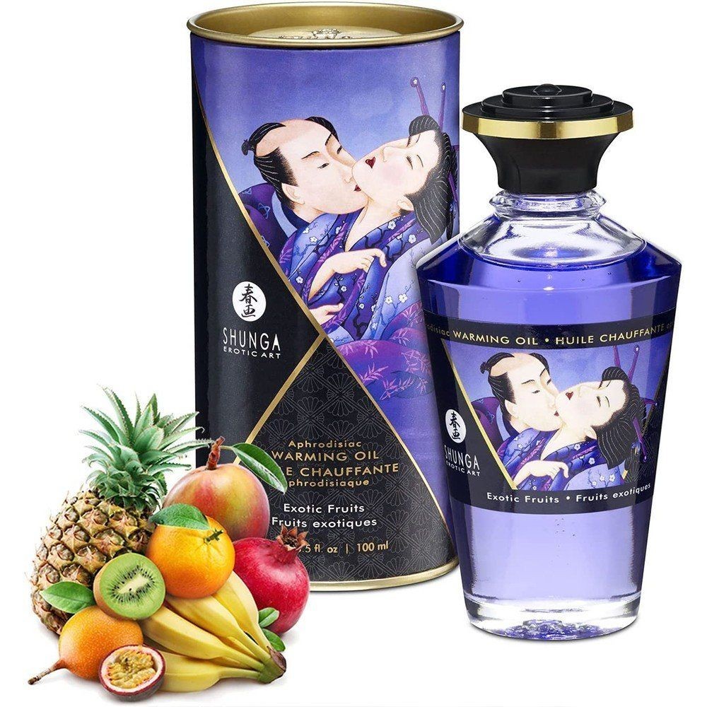 Shunga Aphrodisiac Warming Oil Exotic Fruits 100 ml Istımalı Masaj Yağı