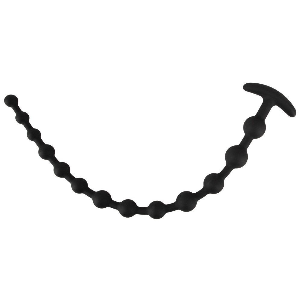 Black Velvets Anal Beads 50 Cm Silikon Alıştırıcı Anal Boncuk