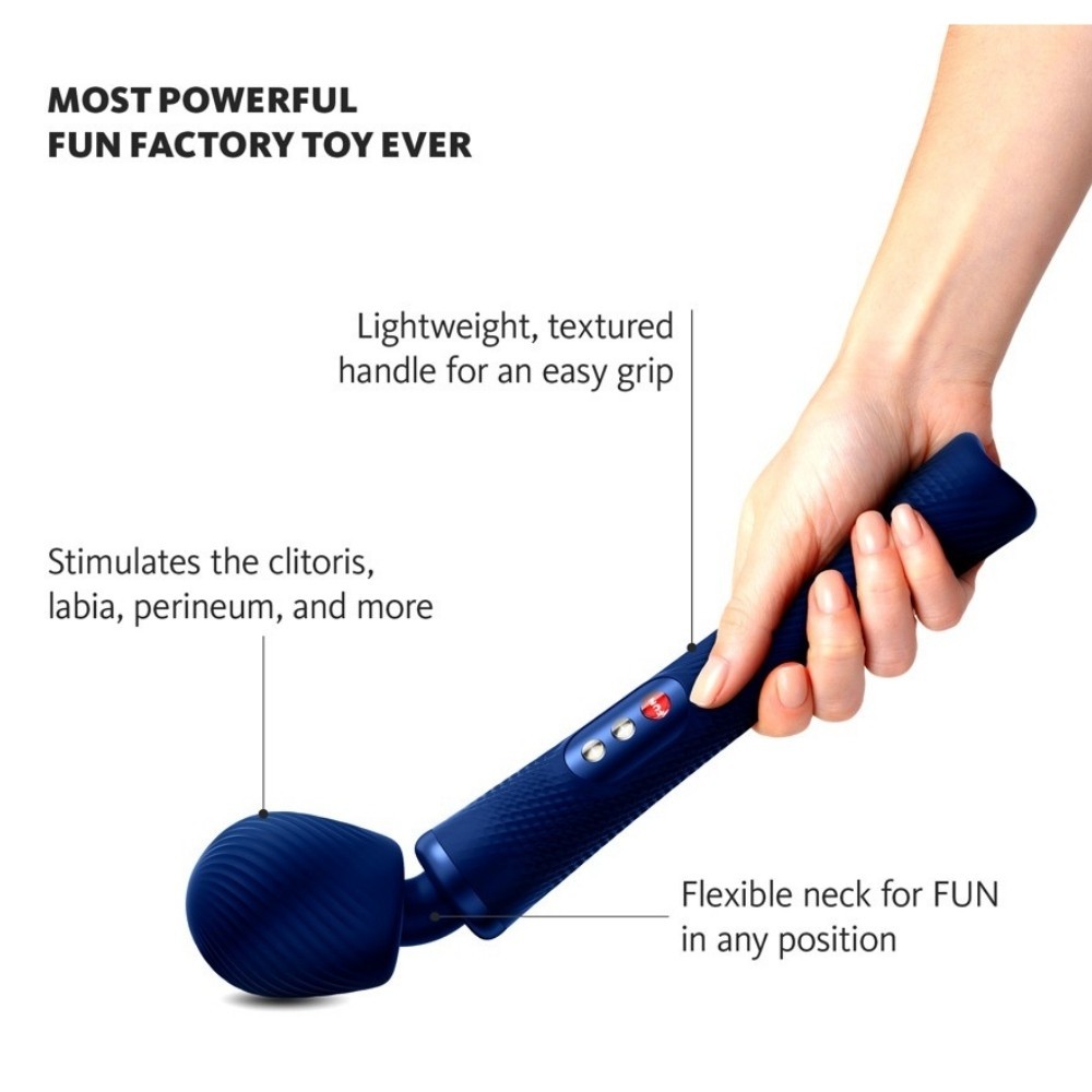 Fun Factory Vım Premium Massager Masaj Wand Vibratör Blue