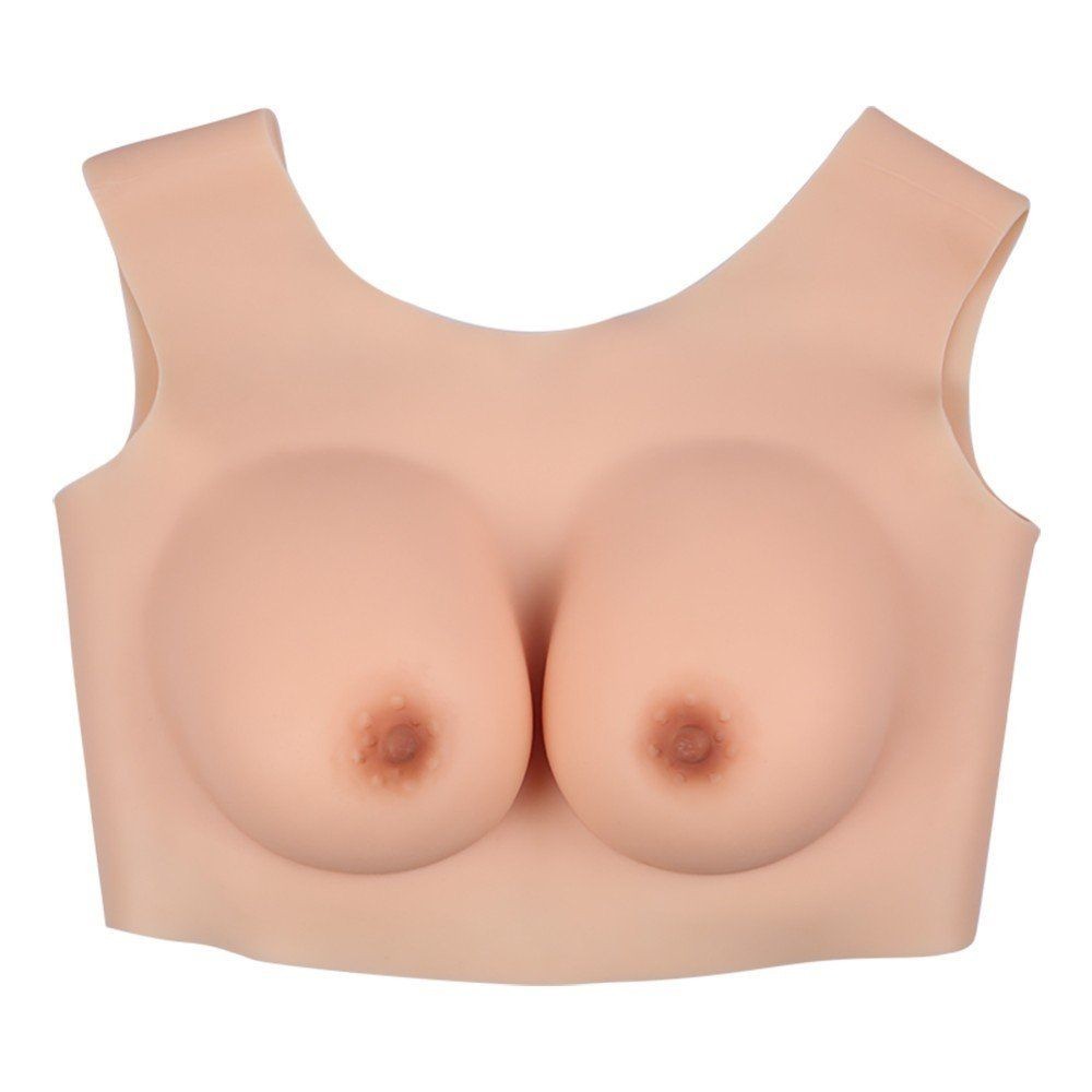 bAŞKa Bodysuit Crossdresser Askılı Silikon Giyilebilir Göğüs Cup D