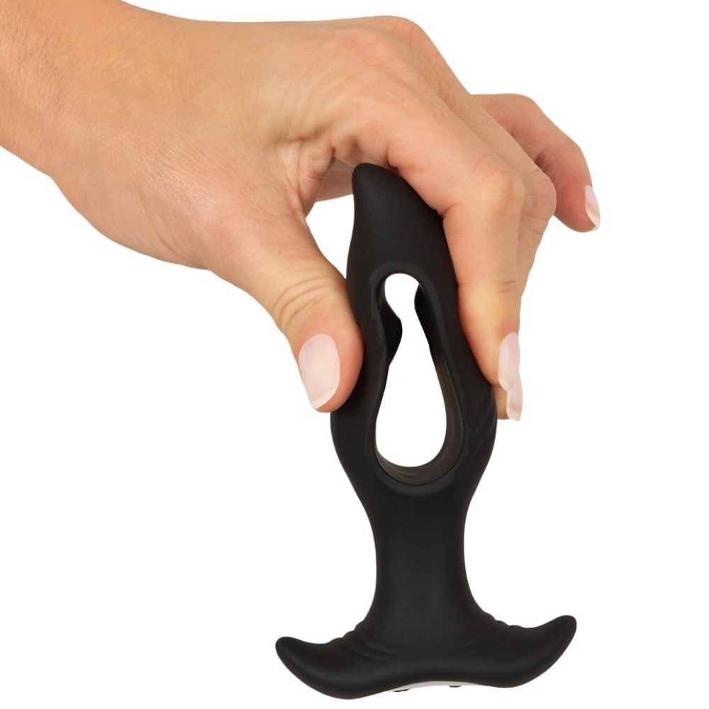 Anos Finest Butt Wear Remote Control Butt Plug With A Hole Delikli Anal Vibratör