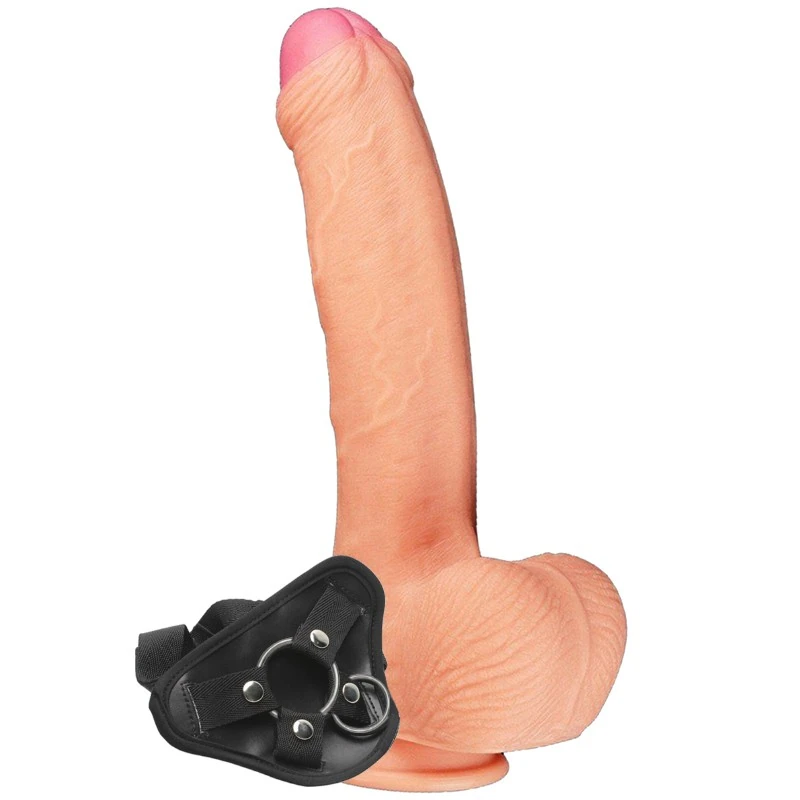 Lovetoy Dual Layered Cock 28 cm Kemerli Realistik Penis Strapon