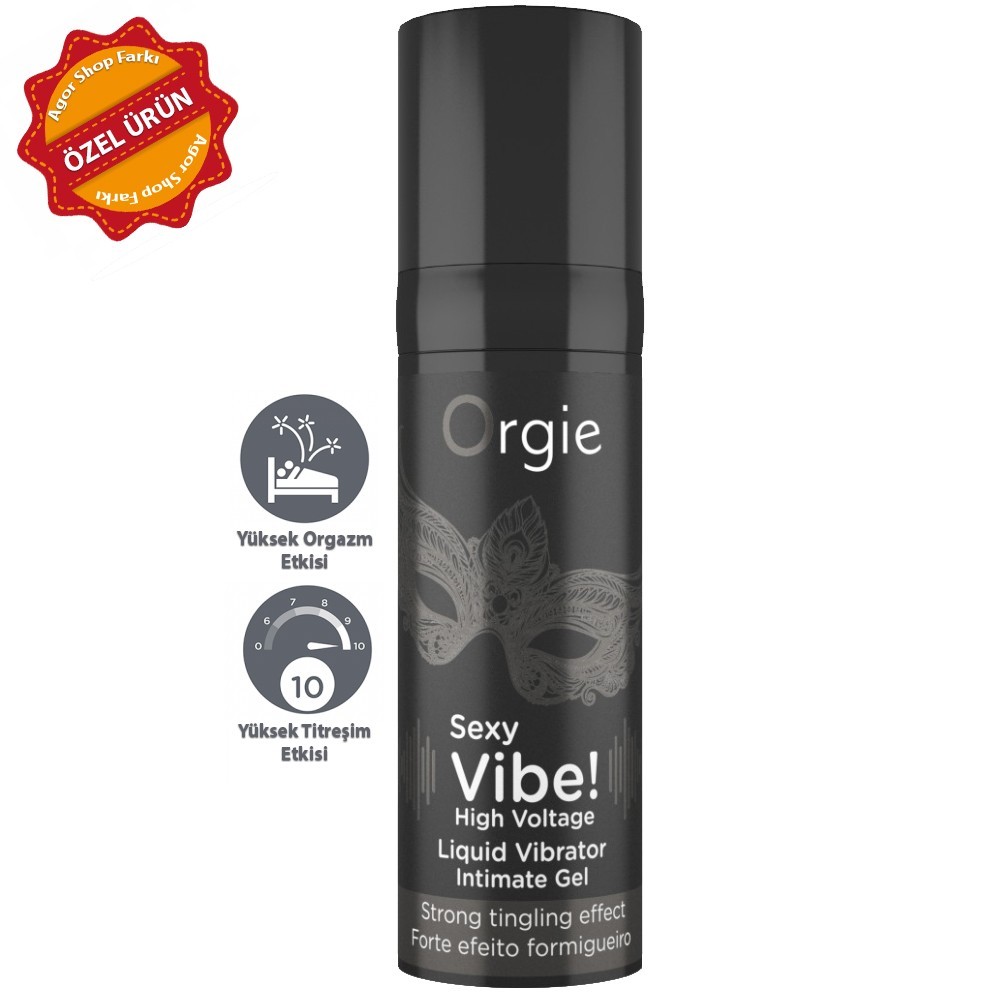 Orgie Sexy Vibe Yüksek Voltaj Sıvı Vibratör 15 ml.