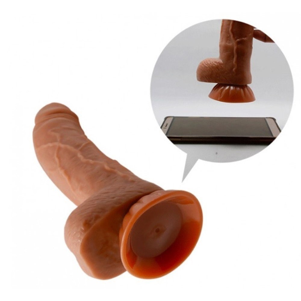 Baile Aktif Deri Özellikli Gerçek Ten Dokusu Dildo BW-008102N